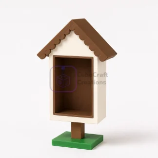 Mini Little Library — 1:6 Scale Miniature Book Nook for Mini Brands