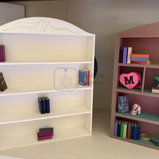 Library Bookcase — 1:6 Scale Shelf for Mini Brands Books
