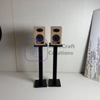 Speaker Stands (Pair) — 1:6 Scale for Mini Brands Speakers