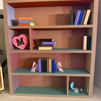 Library Bookcase — 1:6 Scale Shelf for Mini Brands Books