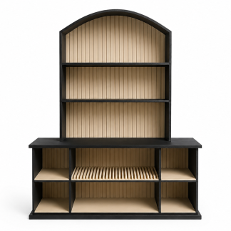 Arched Vinyl Display Hutch